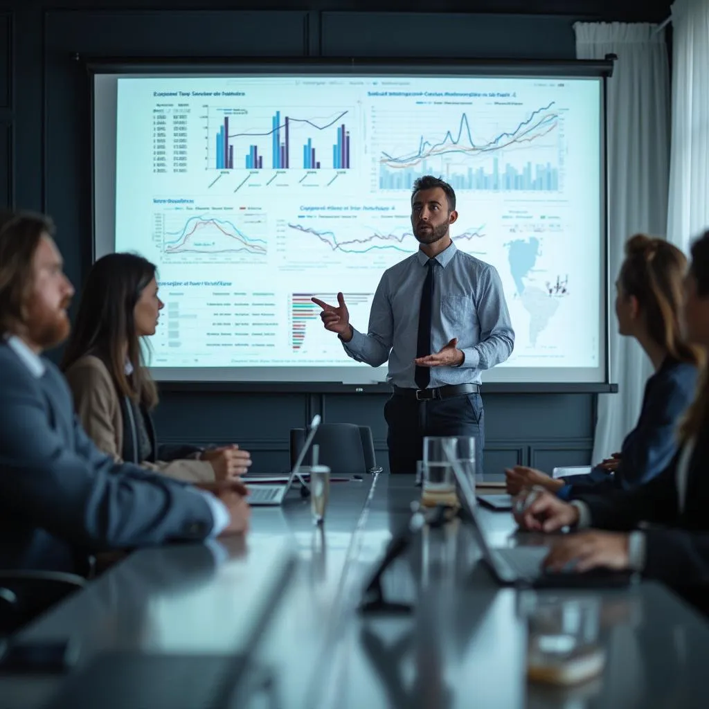 Presentación de una estrategia a un cliente
