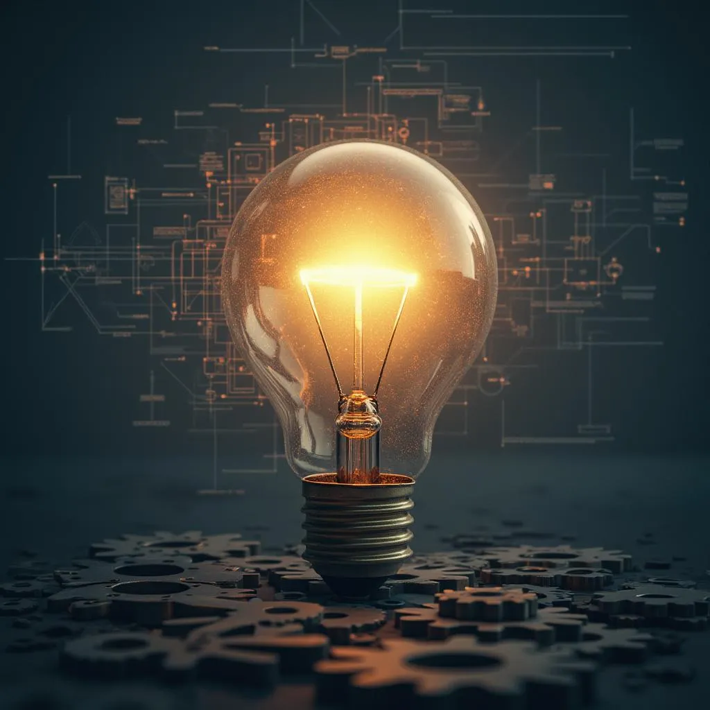Concepto de idea brillante