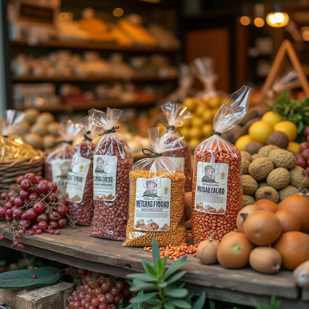 Productos de Sabores Locales en exhibición